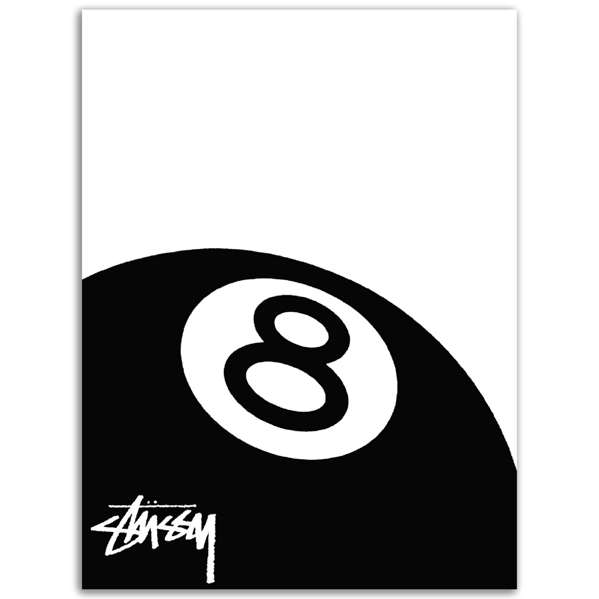Stüssy マフラー 白/黒 ロゴ入り 8 Stüssy マフラー 白/黒 ロゴ入り 8